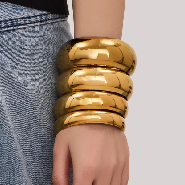 Brazalete Dorado Chunky