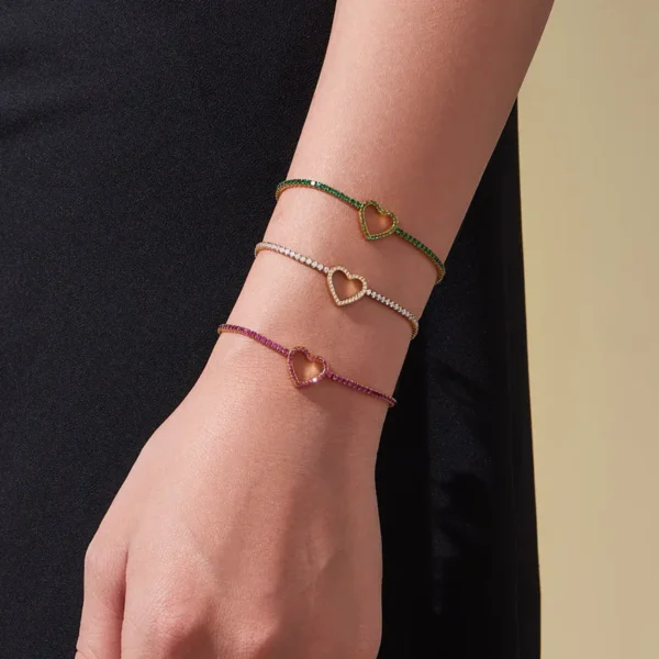 Pulsera Heart of Zirconia