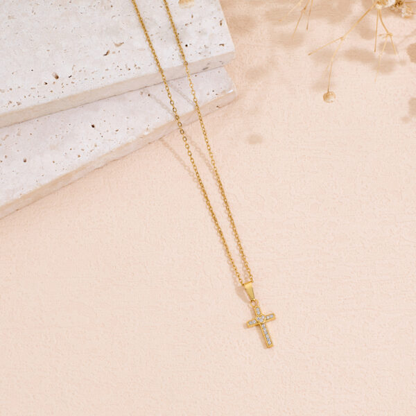 Collar Cruz Mini Zircon