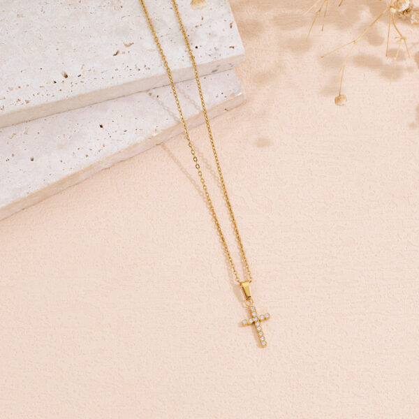 Collar Cruz Mini Zircon