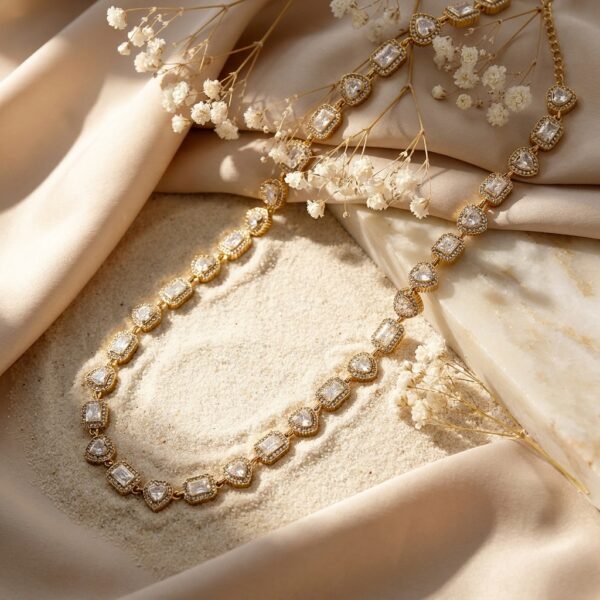Collar Deluxe Diamantes Geometricos