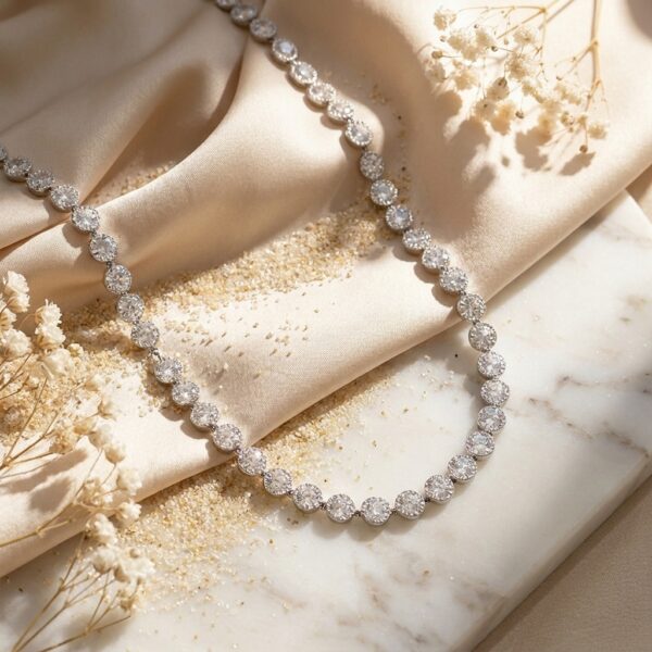 Collar Deluxe Diamantes Circular