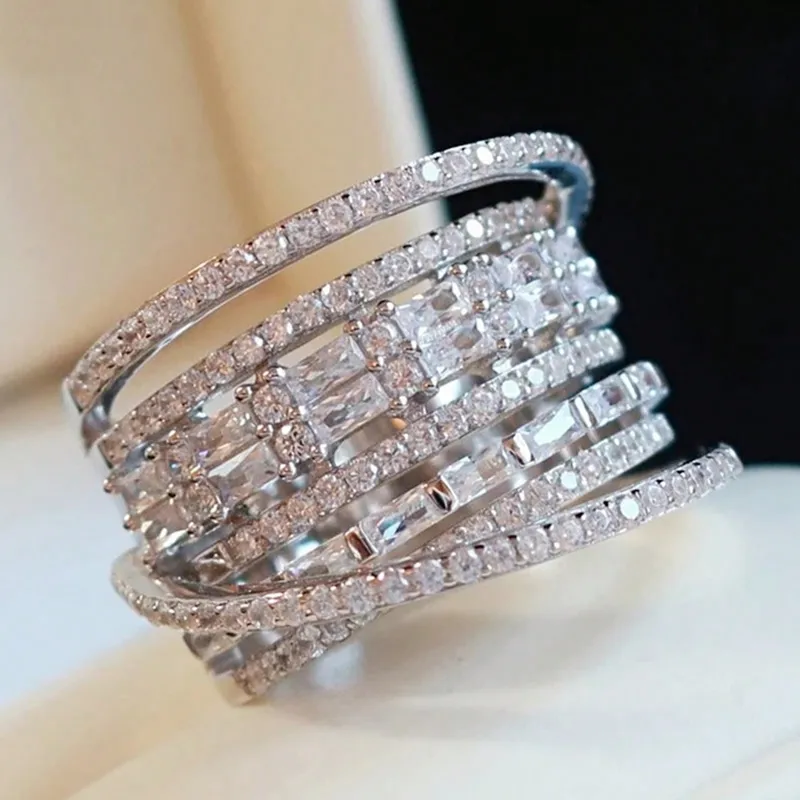 Anillo Brillante Asimetrico - Imagen 2