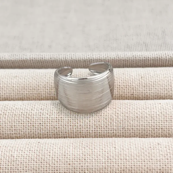 Anillo Liso Plateado