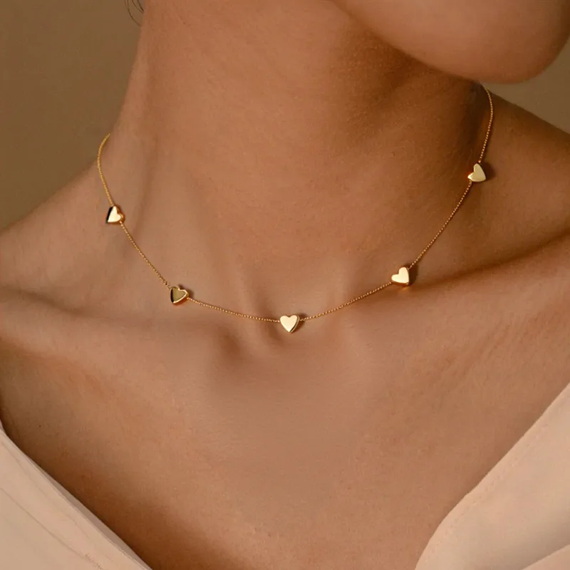 Collar Gargantilla de Corazones