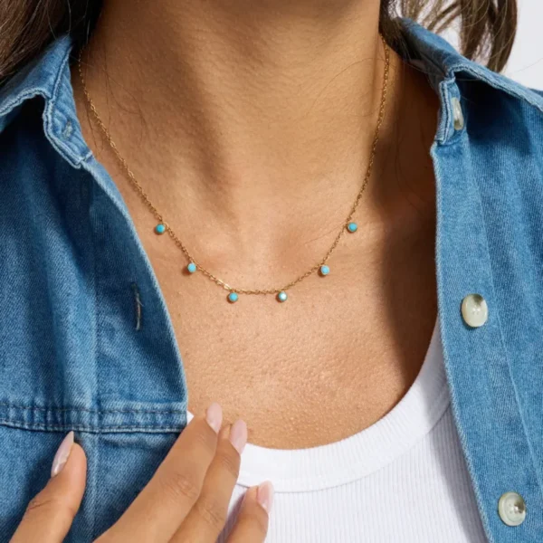 Collar Dainty Turquesa