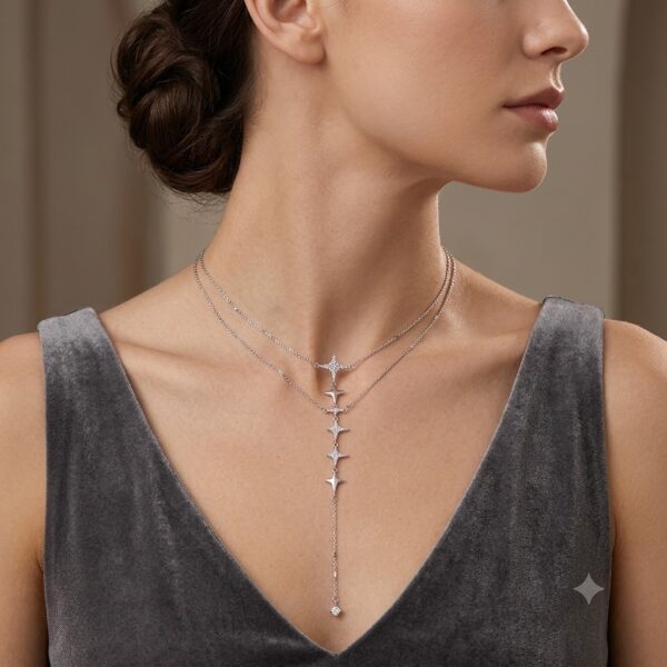 Collar Doble Destello Corbatin