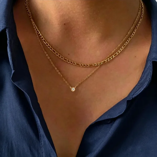 Collar Doble Punto de Luz