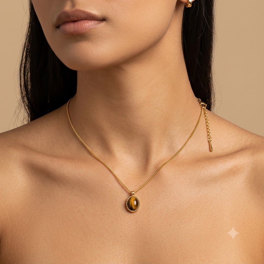 Collar Ojo de Tigre Mini