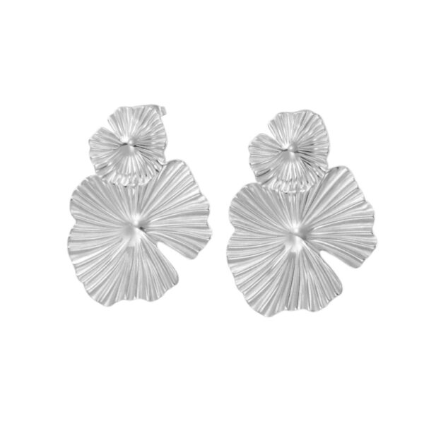 Zarcillo Doble Flor Elegante