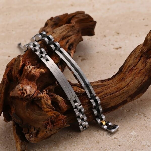 Pulsera Sencilla Doble Tono
