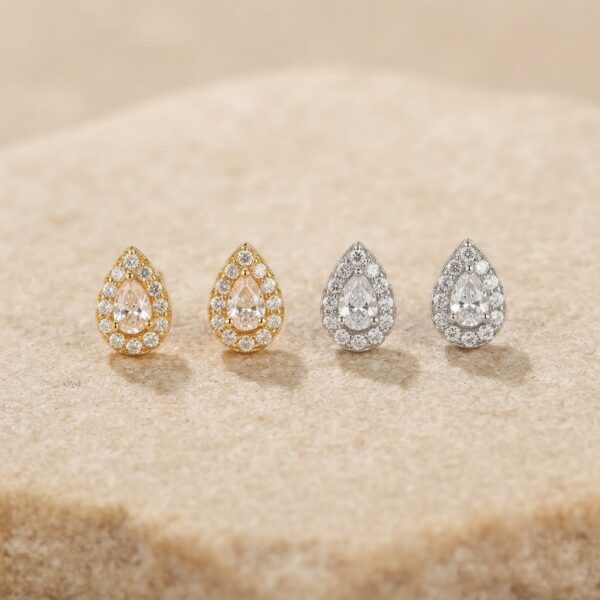 Zarcillo De Mini Gotas Plata 925