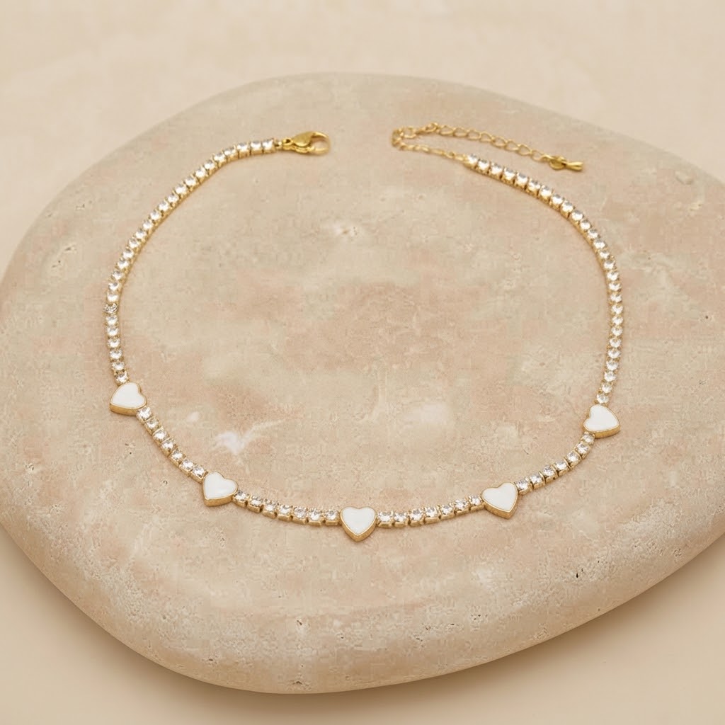 Collar Tira De Corazones - Imagen 3