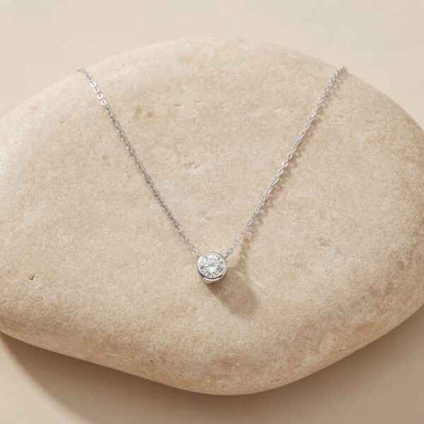 Collar Punto De Luz Plata 925