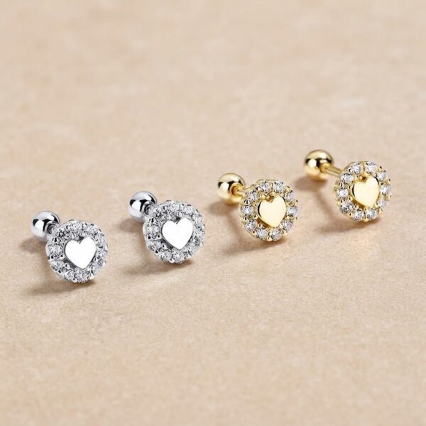 Topitos Mini Heart Plata 925