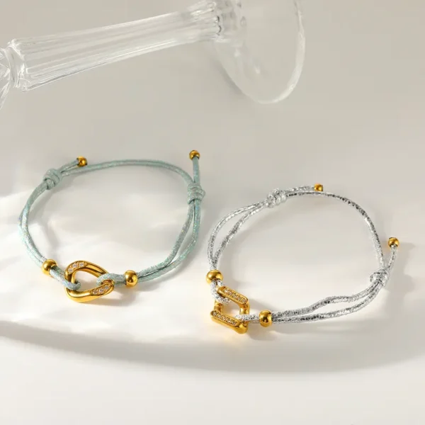 Pulsera Asimétrica De Cordón