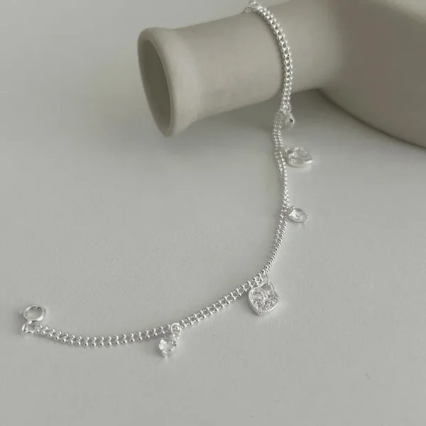 Pulsera Dije De Corazones