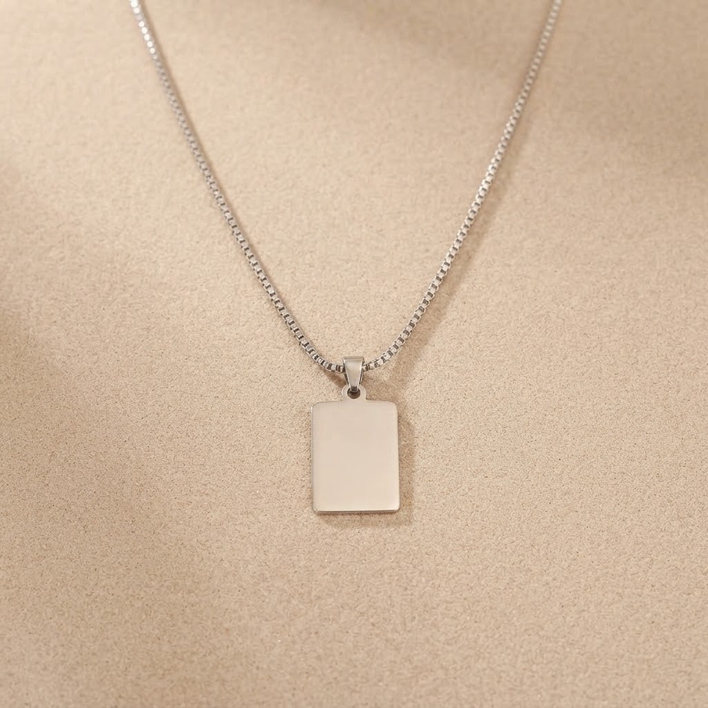 Collar Con Forma Rectangular Para Grabado Laser - Imagen 3