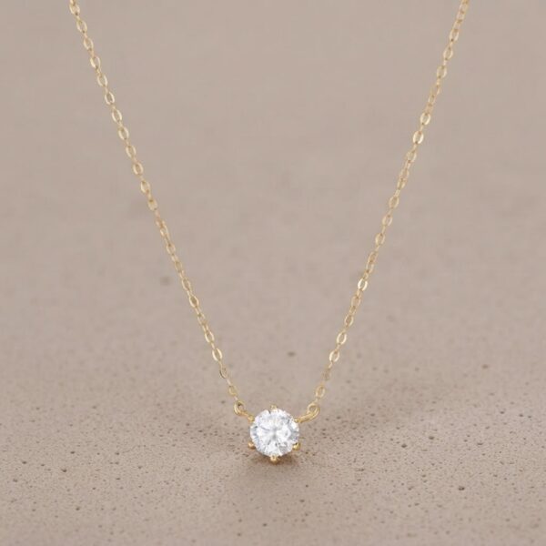 Collar con colgante redondo Plata 925