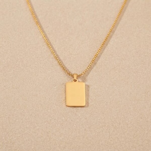 Collar Con Forma Rectangular Para Grabado Laser